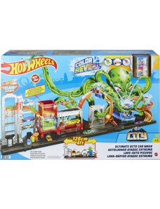 Mattel Hot Wheels City ultimátní myčka s chobotnicí