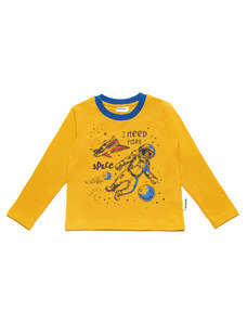 Winkiki Kids Wear Chlapecké tričko s dlouhým rukávem More Space - žlutá Barva: Žlutá, Velikost: 98