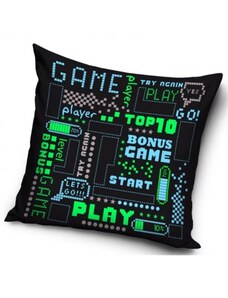 CARBOTEX Dekorační polštář Gamer Player / 40 x 40 cm