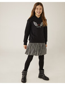 Boboli Dívčí mikina s kapucí a sukní Rock