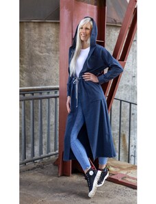 ZURI Dámský maxi kardigan jeans