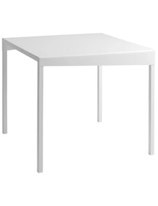 Nordic Design Bílý kovový jídelní stůl Narvik 80 cm