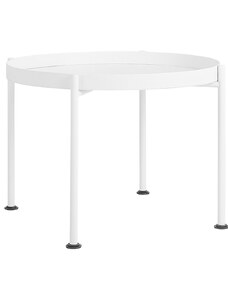 Nordic Design Bílý kovový konferenční stolek Nollan II 60 cm