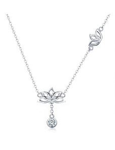 P&J Jewellery Stříbrný náhrdelník Lotosový květ SN39