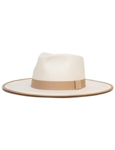 Béžový klobouk plstěný s širokou krempou - americký klobouk Goorin Bros. - kolekce Adore You