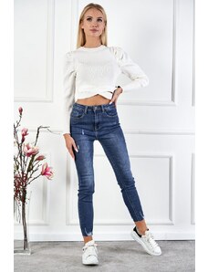 Skinny jeans s jemným trháním