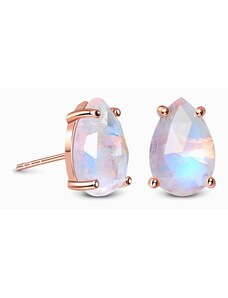 Royal Exklusive Emporial náušnice 14k zlato Vermeil GU-DR8927E-ROSEGOLD-MOONSTONE