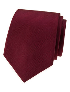 Avantgard Vínová luxusní pánská kravata s pruhovanou strukturou