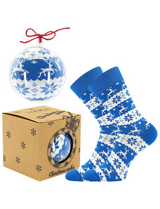 ELFI dárkové vánoční ponožky Lonka modrá 42-45