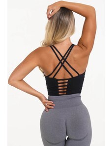 Gymclothes Dámský Crop Top Tiras Black