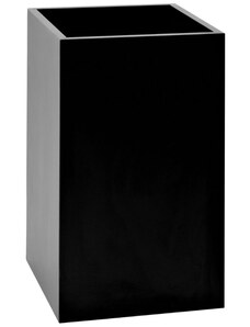 Nordic Design Černý dřevěný květináč Almus 60 cm