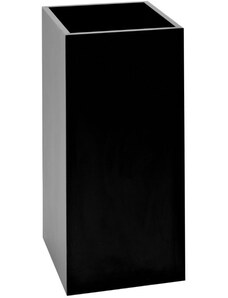Nordic Design Černý dřevěný květináč Almus 80 cm