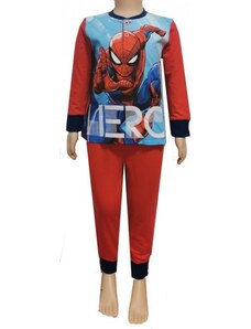 Sun City Chlapecké / dětské bavlněné pyžamo Spiderman - MARVEL - červené