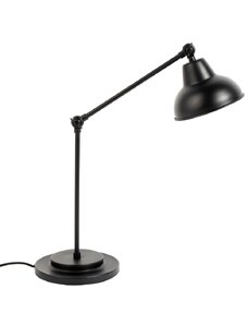 White Label Černá kovová stolní lampa WLL Xavi