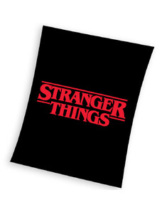 Carbotex Dětská deka Stranger Things Black 130x170 cm
