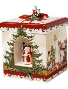 Christmas Toys hrací skříňka/svícen, dárek s motivem dětí, 17x17x21,5 cm, Villeroy & Boch