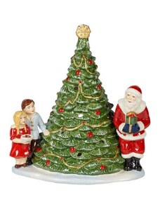 VILLEROY & BOCH Christmas Toys Svícen, Santa u stromečku, 23 cm