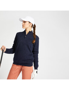 INESIS Dámský větruodolný golfový svetr do mírného počasí tmavě modrý