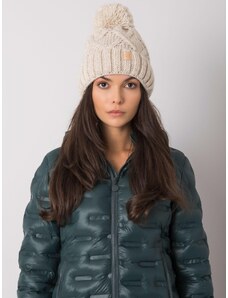 Fashionhunters Zimní čepice s béžovou izolací