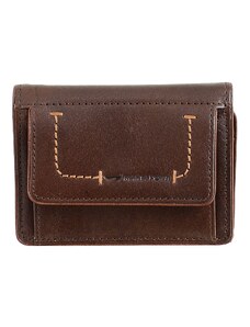 Malá luxusní kožená peněženka MARTA PONTI Ester - tmavě hnědá
