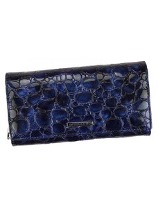 ELOAS Kožená modrá dámská peněženka v dárkové krabičce