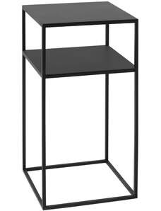 Nordic Design Černý kovový odkládací stolek Moreno II. 30 x 30 cm