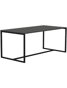 Matně černý lakovaný jídelní stůl Tenzo Lipp 180 x 90 cm