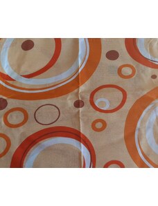 Top textil Povlak na polštářek Oranžové kruhy 40x50 cm - II. jakost