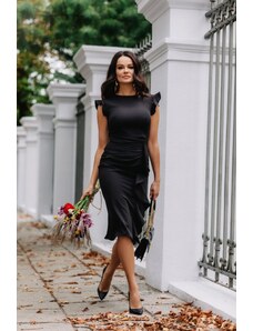 Malé černé, midi šaty | 500 kousků - GLAMI.cz