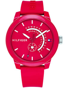 Červené pánské hodinky Tommy Hilfiger, se silikonovým řemínkem | 0 kousků -  GLAMI.cz