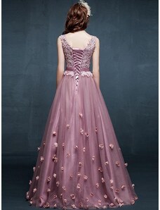 Donna Bridal romantické šaty s květinky na sukni