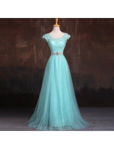 Donna Bridal večerní a plesové šaty s originální krajkovou sukní