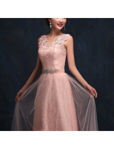 Donna Bridal večerní a plesové šaty s originální krajkovou sukní