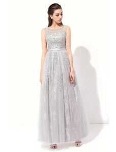 Donna Bridal nádherné večerní krajkové dlouhé šaty