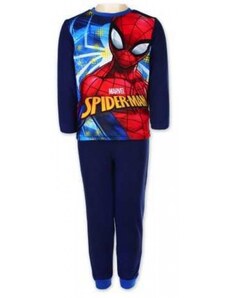 Setino Chlapecké zimní fleecové pyžamo Spiderman Marvel - tm. modré