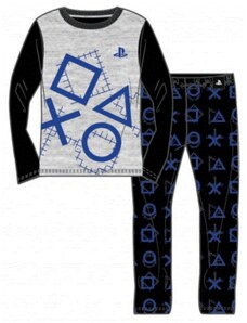 Fashion UK Chlapecké / dětské bavlněné pyžamo PlayStation - herni konzole