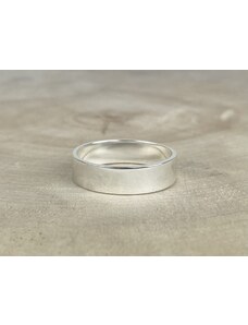 SYLVIENE Stříbrný prsten pro muže hladký 6 mm