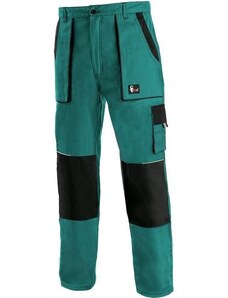 CANIS SAFETY CXS Luxy Josef pracovní kalhoty do pasu zelená-černá