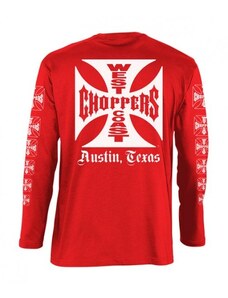 choppers-shop.cz WEST COAST CHOPPERS TRIKO S DLOUHÝM RUKÁVEM- WCC OG LOGO LONGSLEEVE ATX-RED