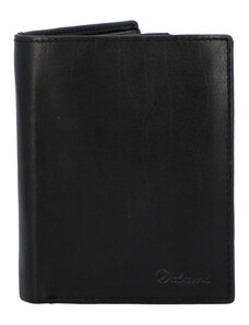 Pánská kožená peněženka černá - Delami 8702 černá