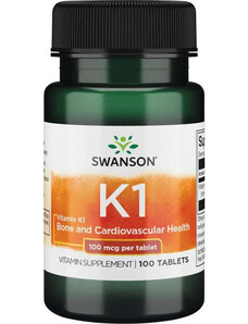 Swanson Vitamin K-1 100 ks, tablety, 100 mcg