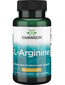 Swanson L-Arginine 100 ks, kapsle, 500 mg