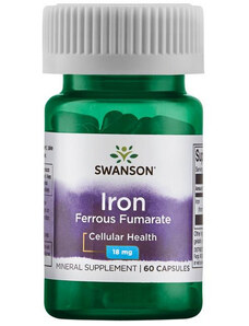 Swanson Iron (Ferrous Fumarate) 60 ks, kapsle, 18 mg