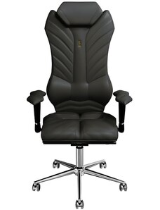 Kulik System Šedá koženková kancelářská židle Monarch