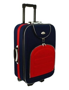 Rogal Modro-červený látkový kufr na kolečkách "Movement" - vel. M, L, XL