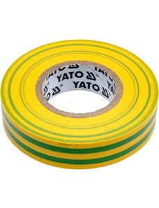 Yato Izolační páska elektrikářská PVC 15mm / 20m žlutozelená