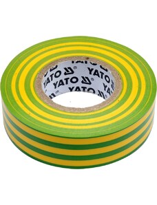 Yato Izolační páska elektrikářská PVC 19mm / 20m žluto-zelená