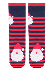 Pánské ponožky s vánočním motivem WOLA SANTA CLAUS proužky
