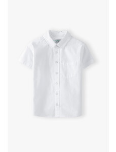 Max & Mia Chlapecká bílá společenská košile s krátkým rukávem