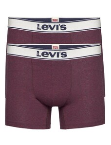 Levis Pánské boxerky 2Pack 37149-0401 Burgundy - Levi's